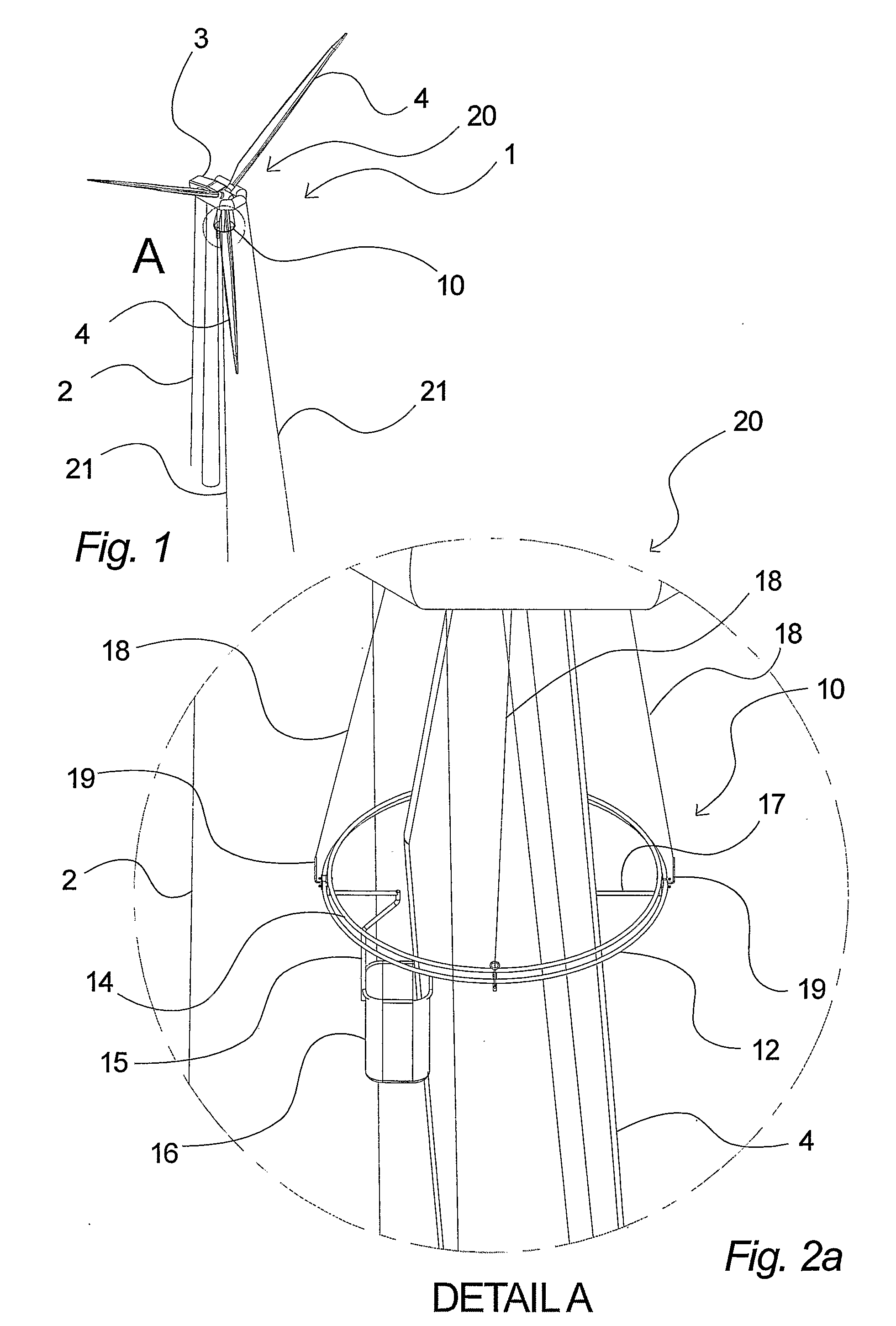 Device for enabling access to a structure above ground level