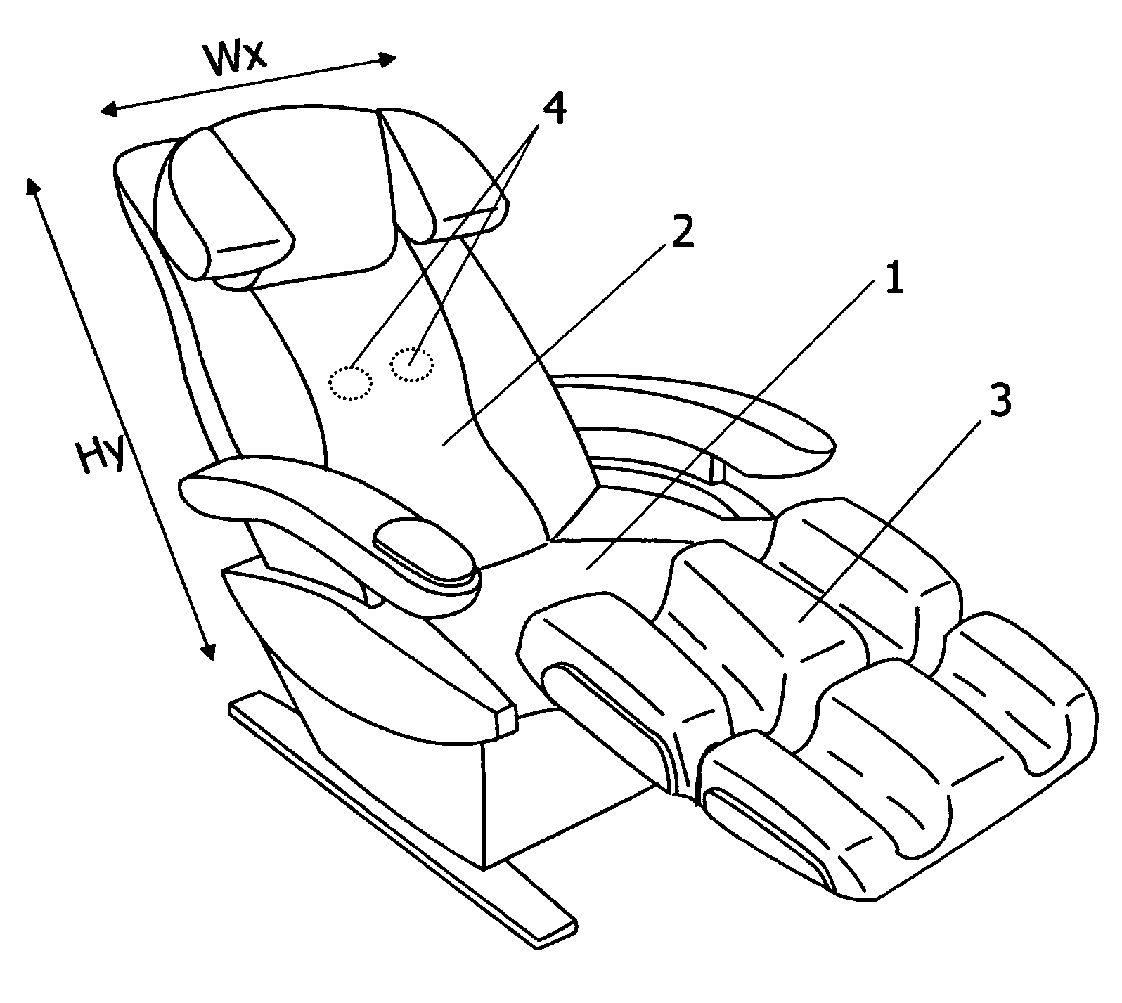 Massage program control method, massage machine using the method, and controller for the massage machine