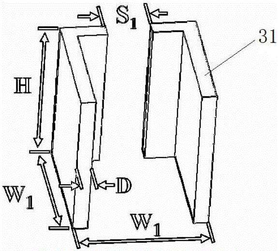 Fractal acoustic metamaterial based broadband acoustic focusing lens and preparation method thereof