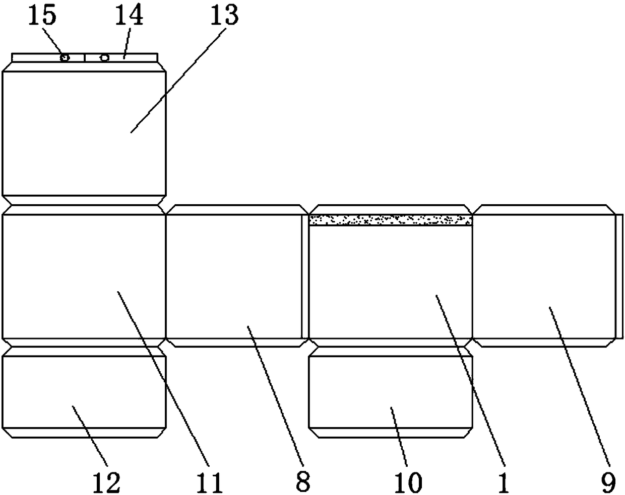 Multilayer real-time composite corrugated board express packaging box and preparation method thereof