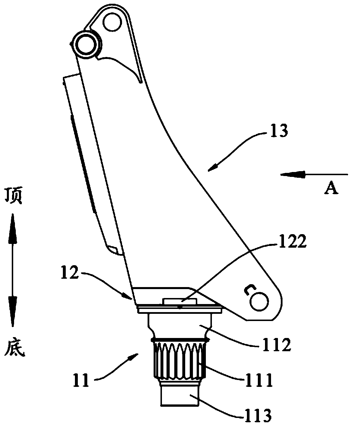 Gyration device and lorry-mounted crane