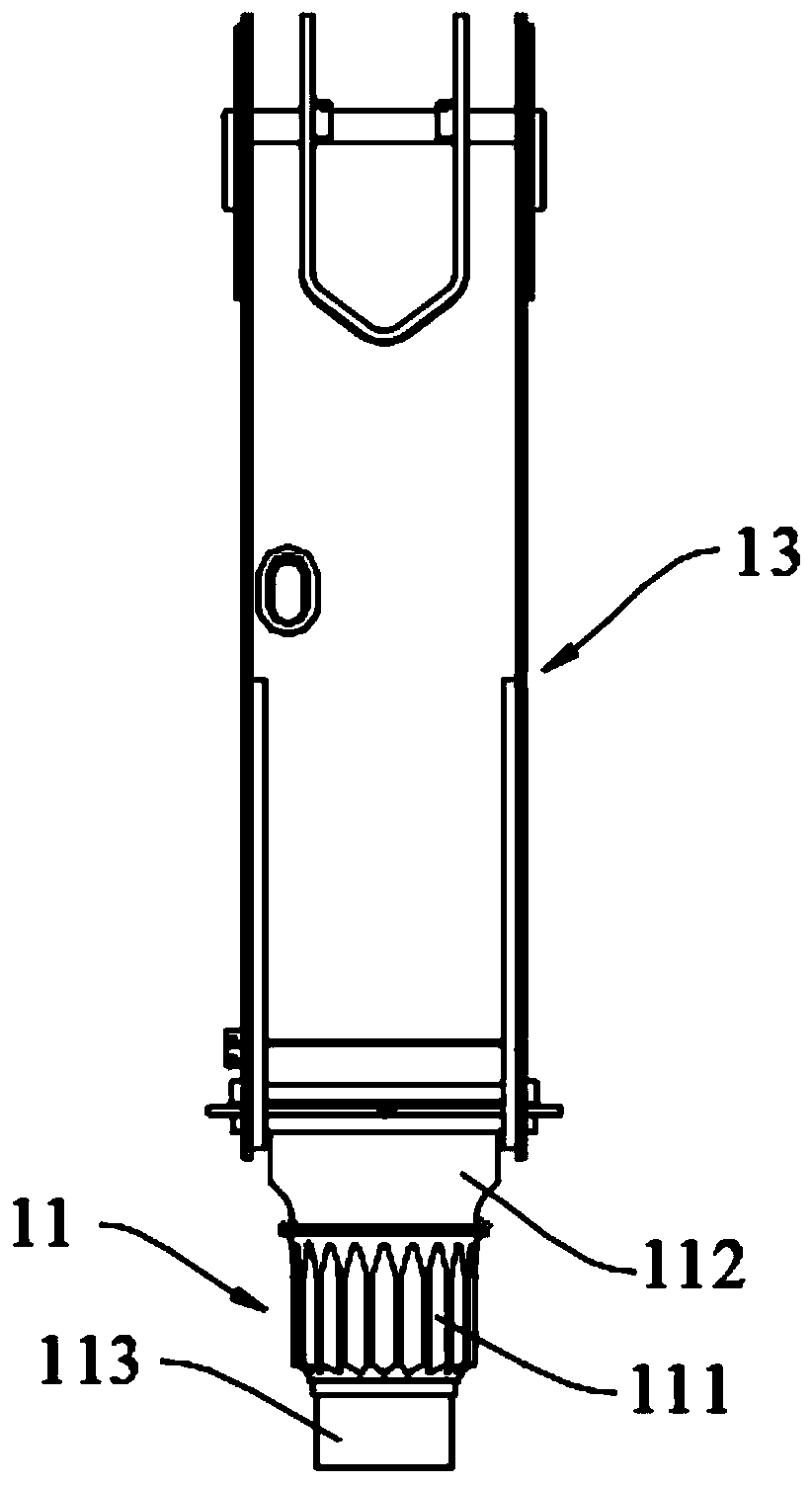 Gyration device and lorry-mounted crane