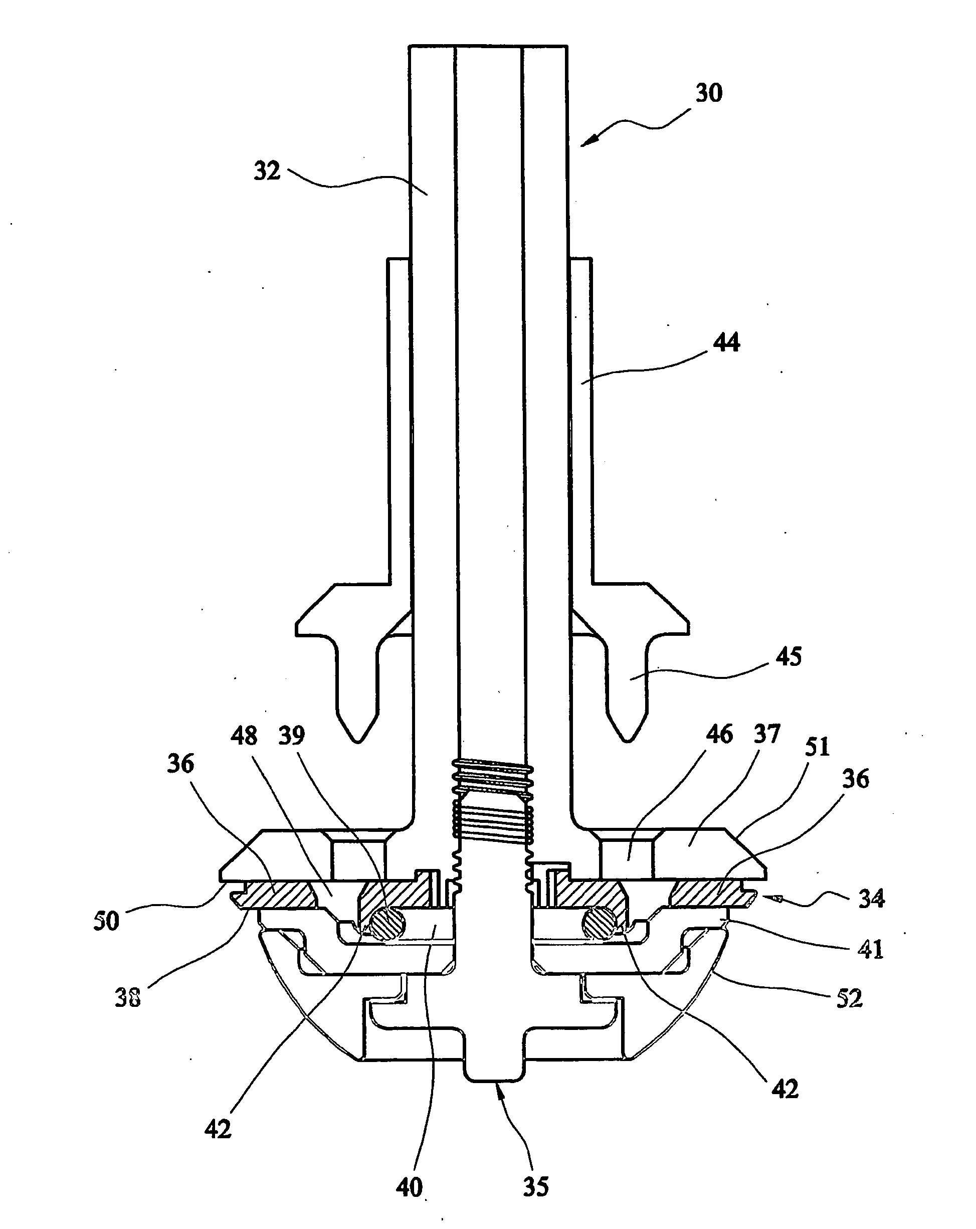 Instrument for positioning a cup component of an orthopaedic joint prosthesis