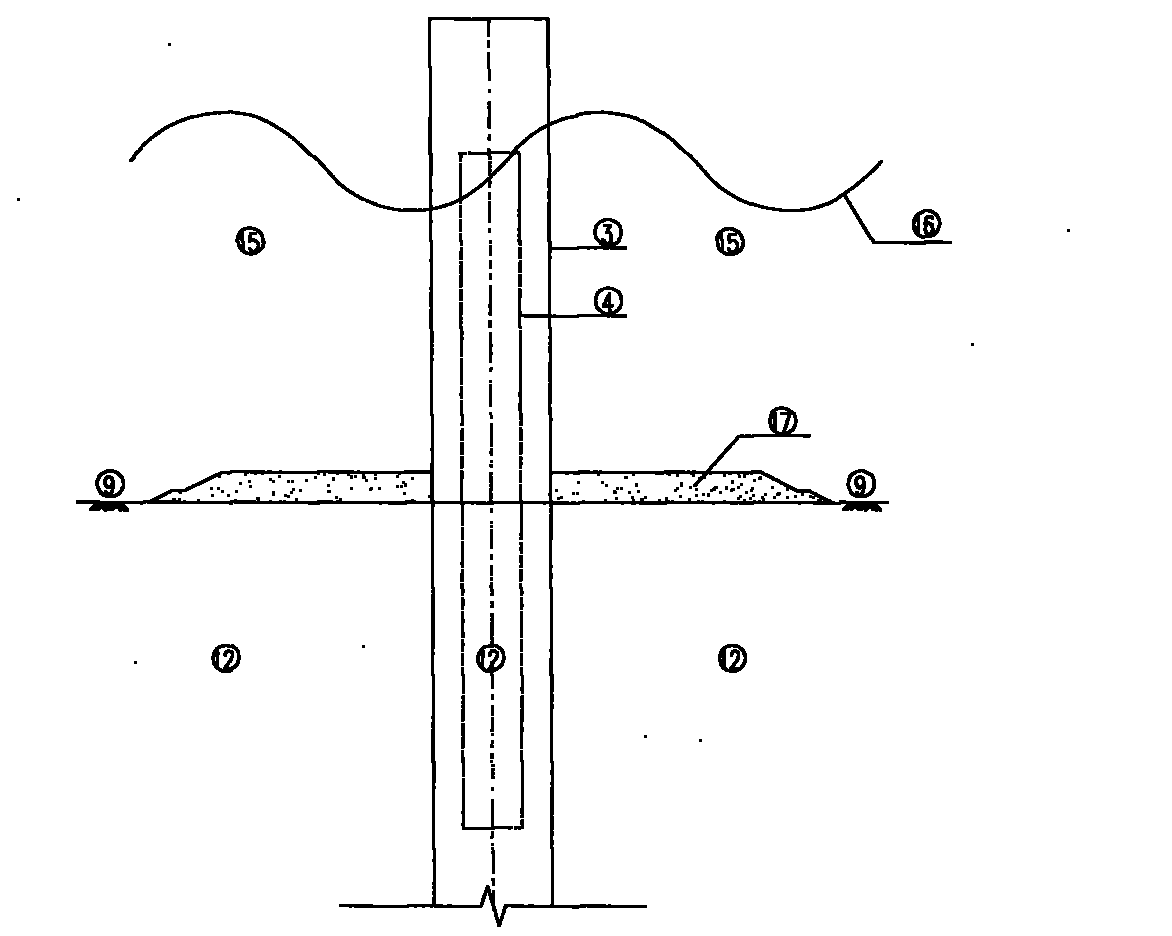 Two-ring grouted single pile foundation