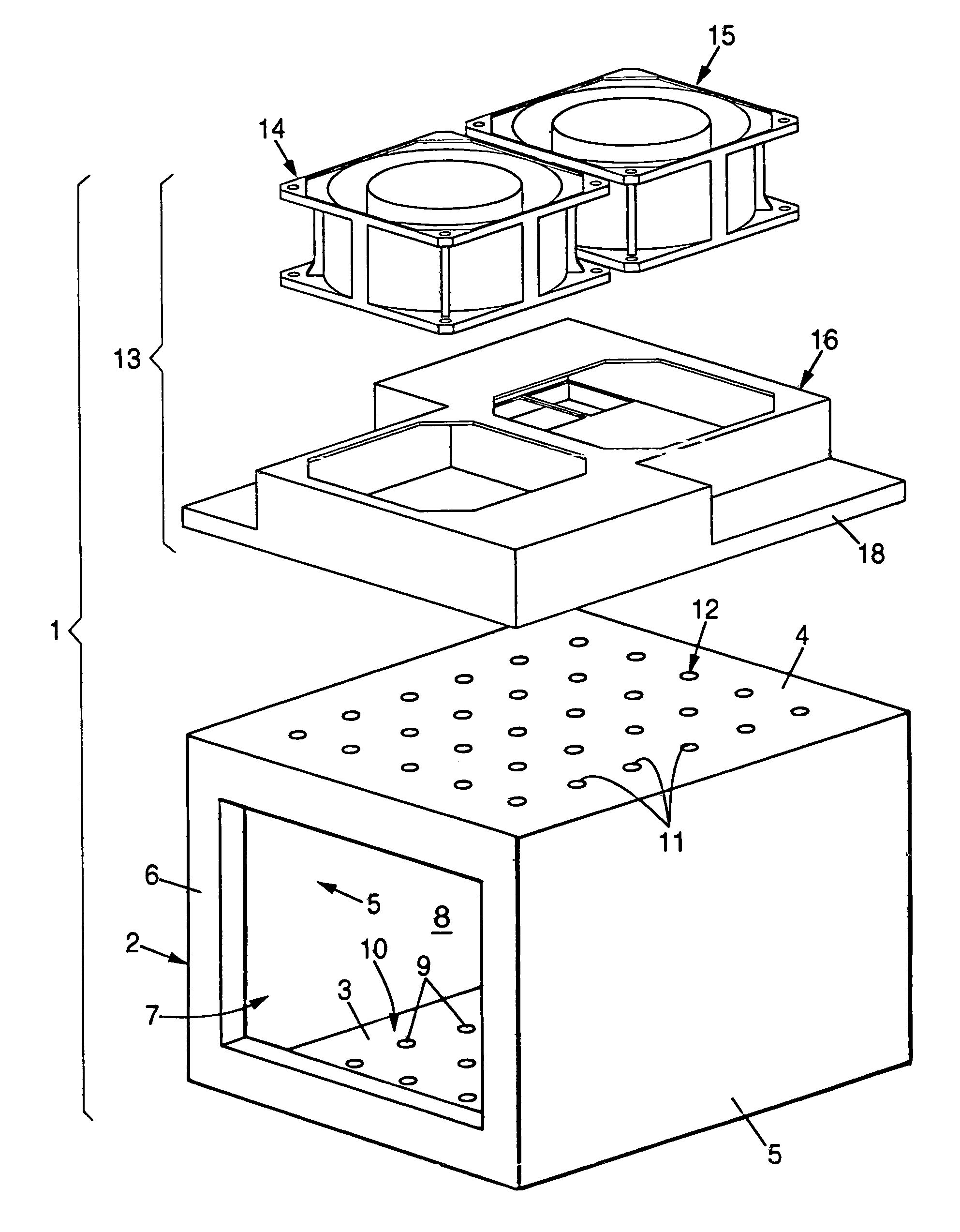 Ventilation system for electrical of electronic equipment