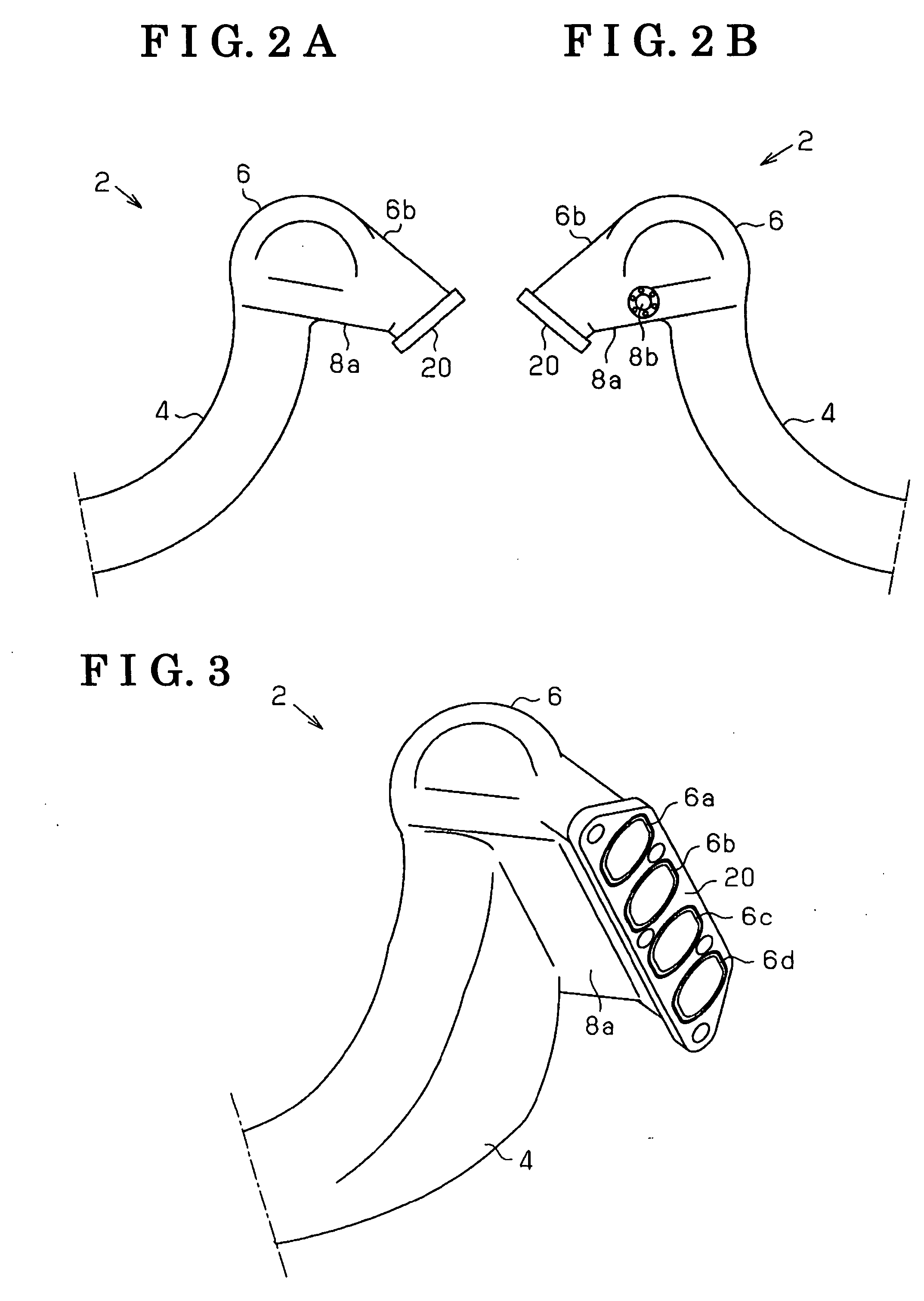 Gas introducing structure of intake path