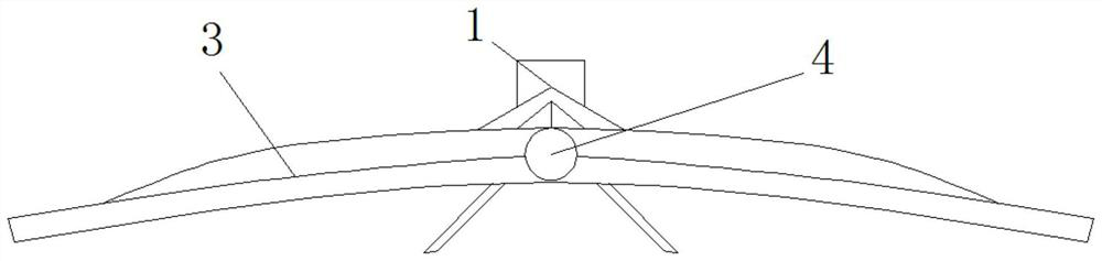 Display structure capable of automatically rotating for shading based on light sensation principle