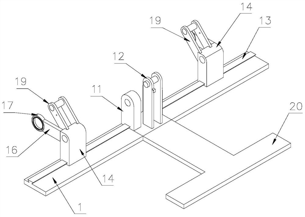 An auxiliary device for crimping and piercing pipes for overhead transmission lines