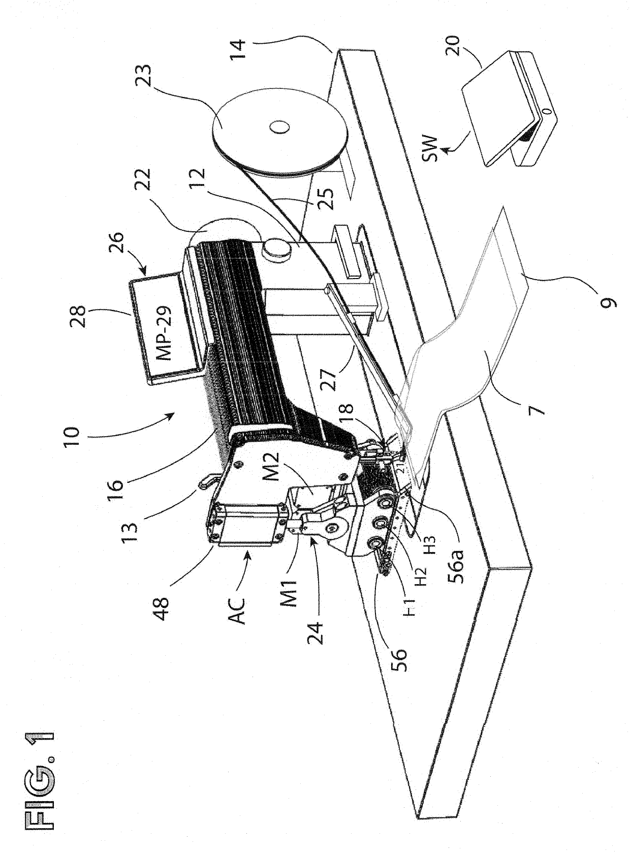 Attachment for sealing seams