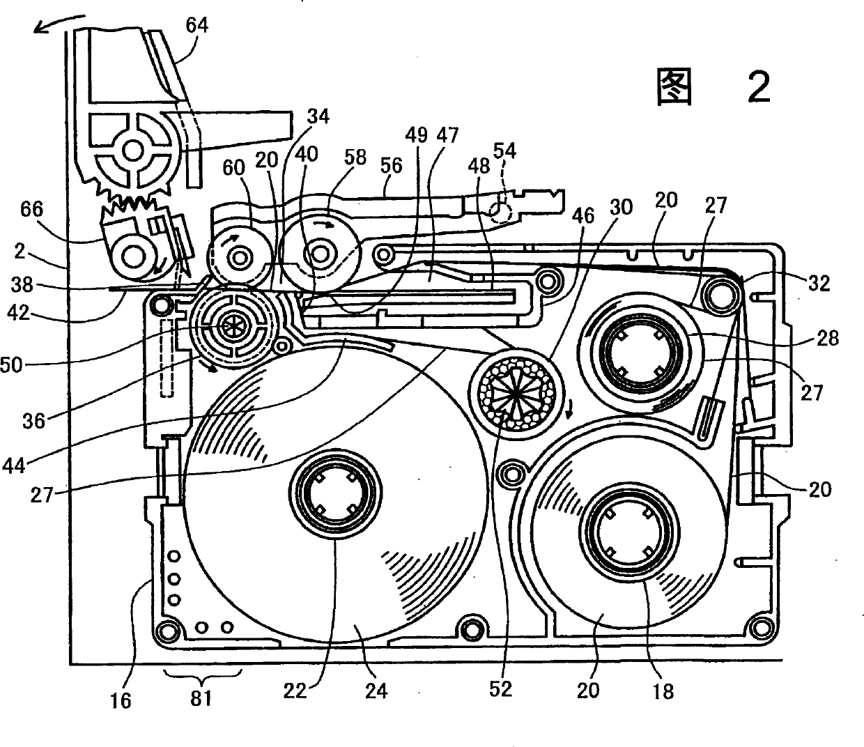 Temperature-indicating tape and device for creating labels using the same