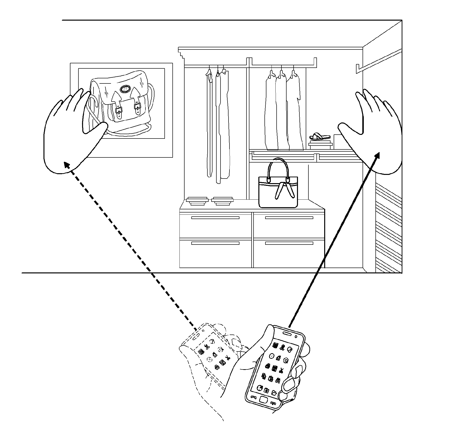 Method of controlling three-dimensional virtual cursor by using portable electronic device