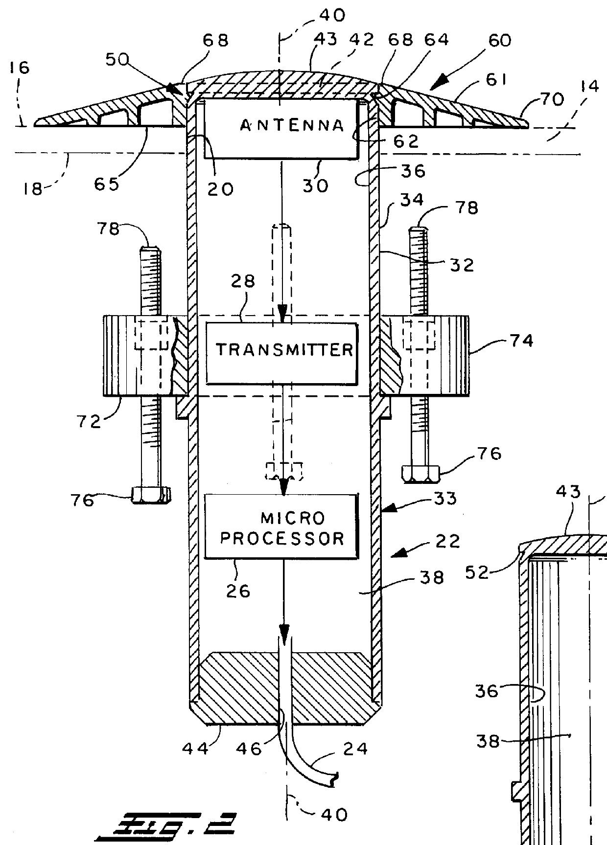 Meter transmission unit for use with a pit set utility meter