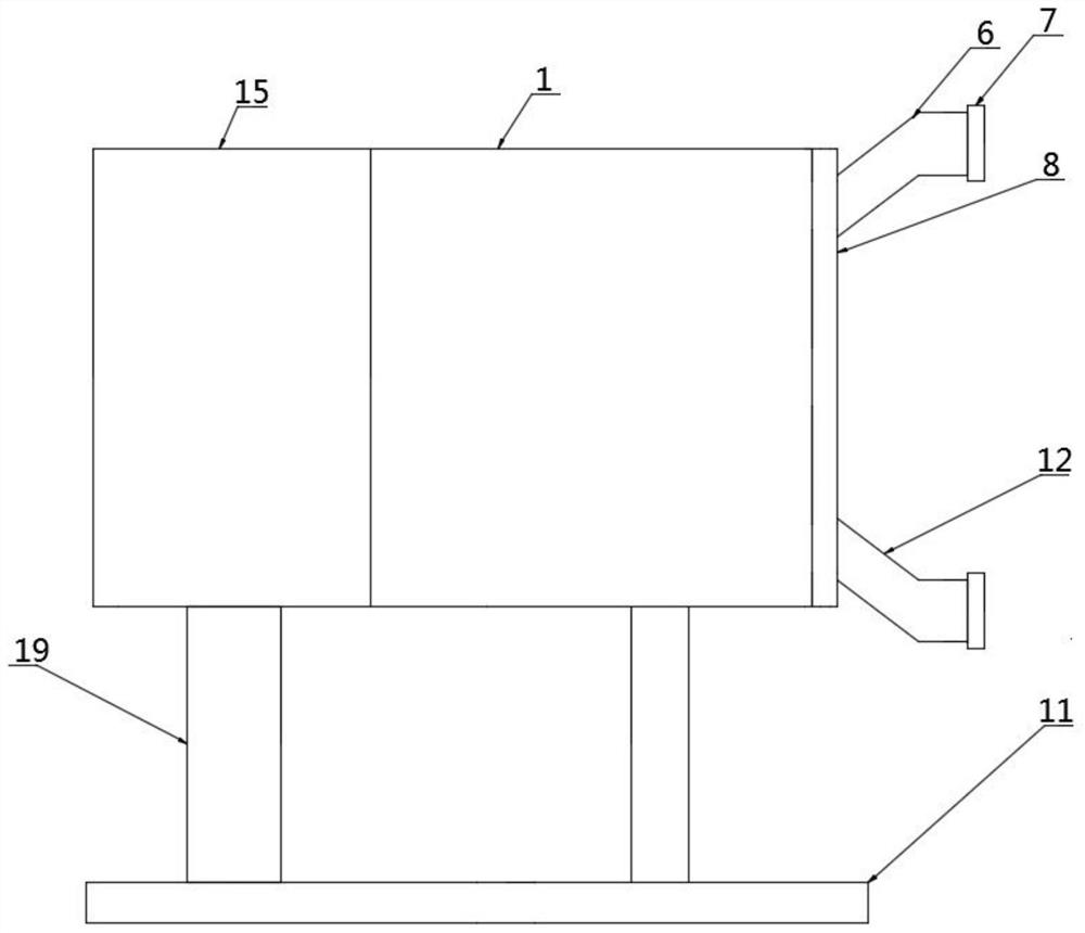 Tank body structure for producing lithocarpus litseifolius sweet tea