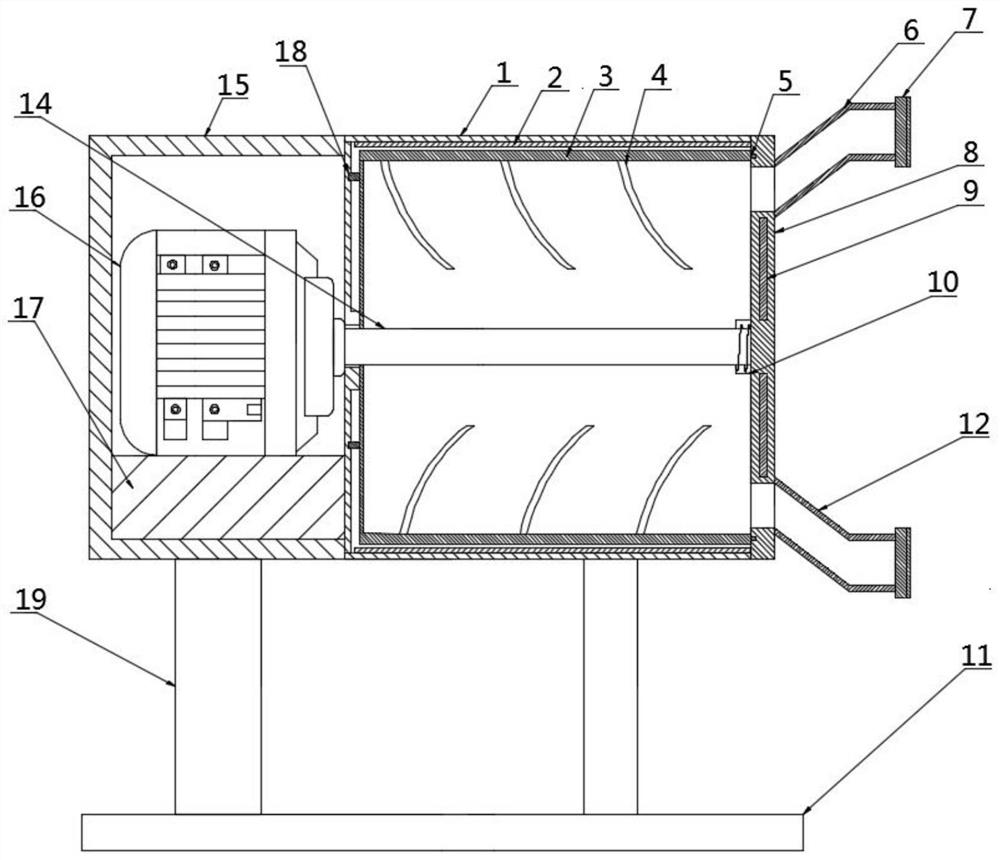 Tank body structure for producing lithocarpus litseifolius sweet tea