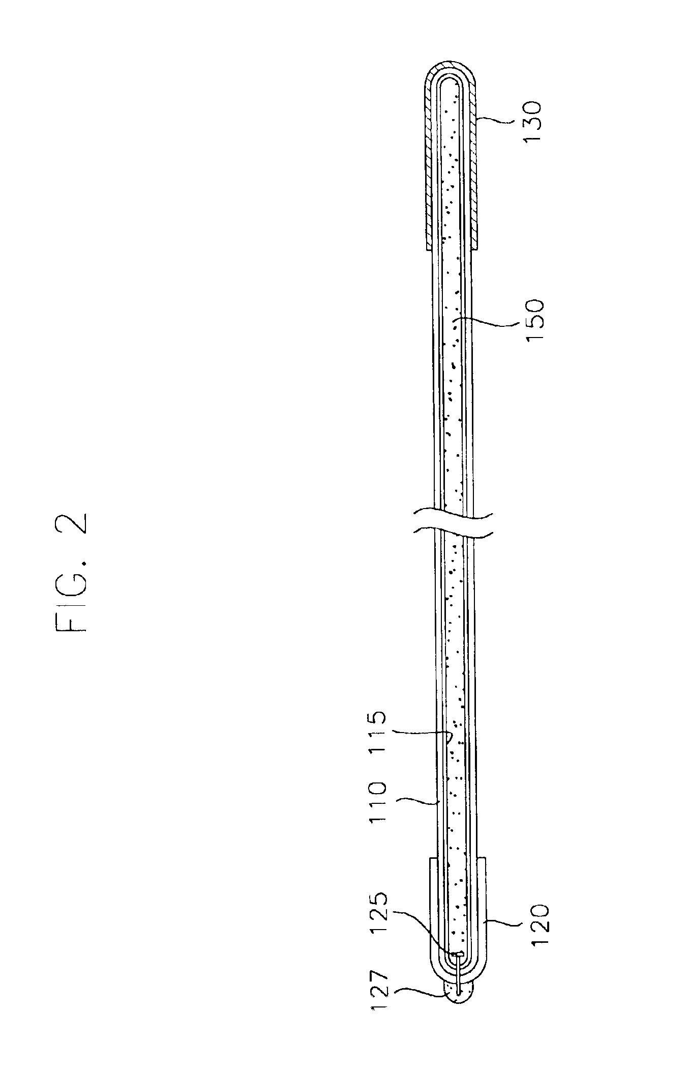 Container having clip type power-supply unit for lamp