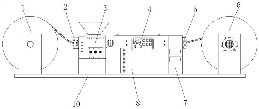 High-efficiency green production line and method for high-voltage cable