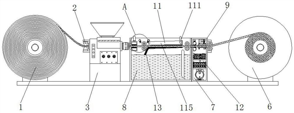 High-efficiency green production line and method for high-voltage cable