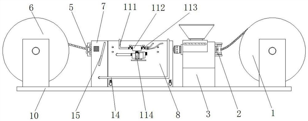 High-efficiency green production line and method for high-voltage cable