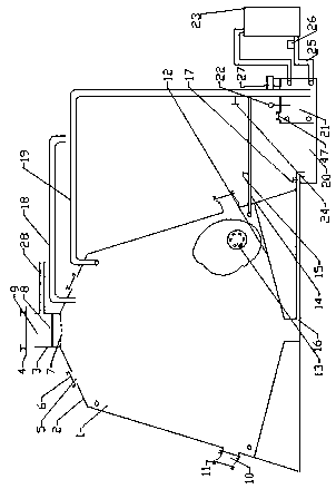 High-temperature biogas production device in agricultural waste straw mixed raw materials