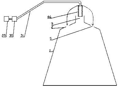 High-temperature biogas production device in agricultural waste straw mixed raw materials