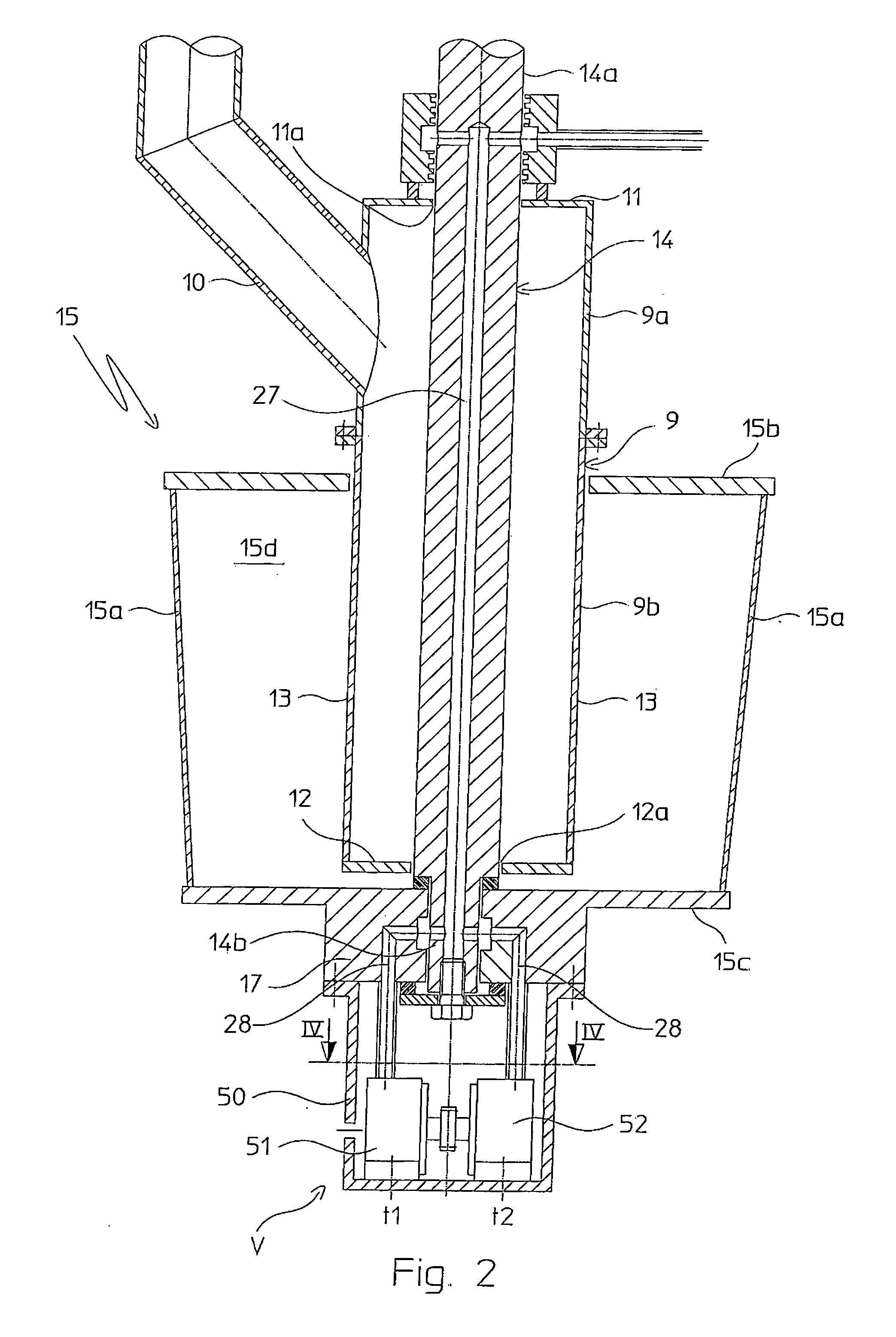 Vibrating prilling bucket for granulation of a fluid substance