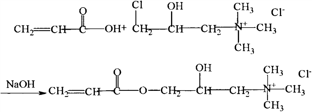 A kind of preparation method of ternary copolymerization amphoteric polyacrylamide