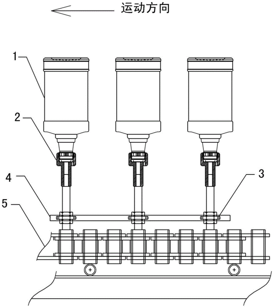 Glass bottle glazing tooling online cleaning device