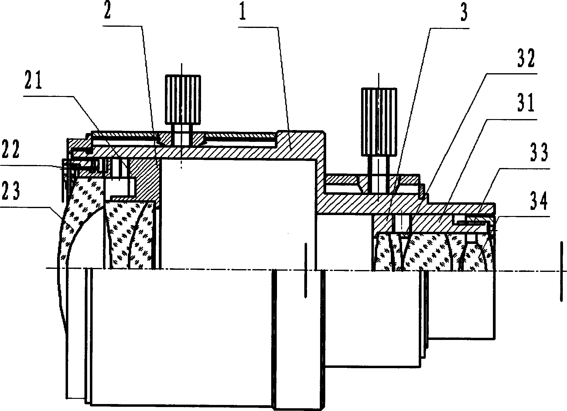 Two-constituent optical compensation zoom lens