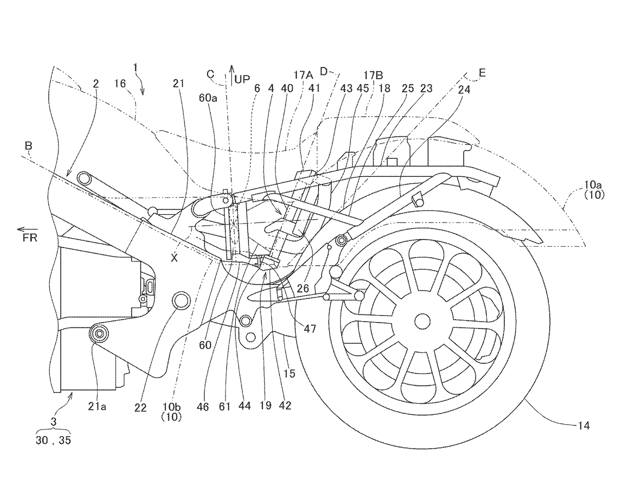 Radiator arrangement structure for saddle-ride type vehicles