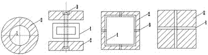 Steel and wood structure combined assembling type building component