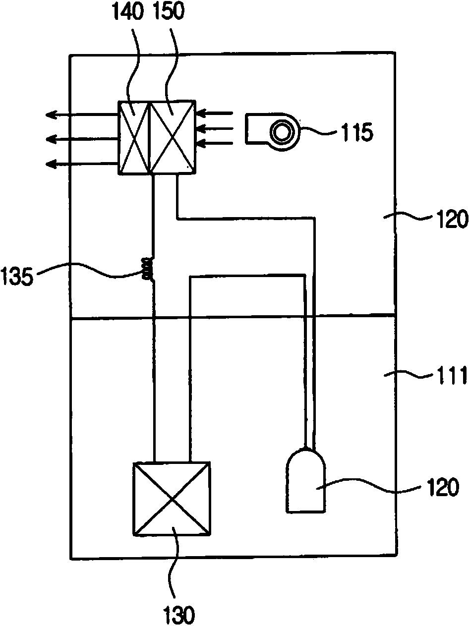 Heating system having self-regulating heating element and manufacturing method for same