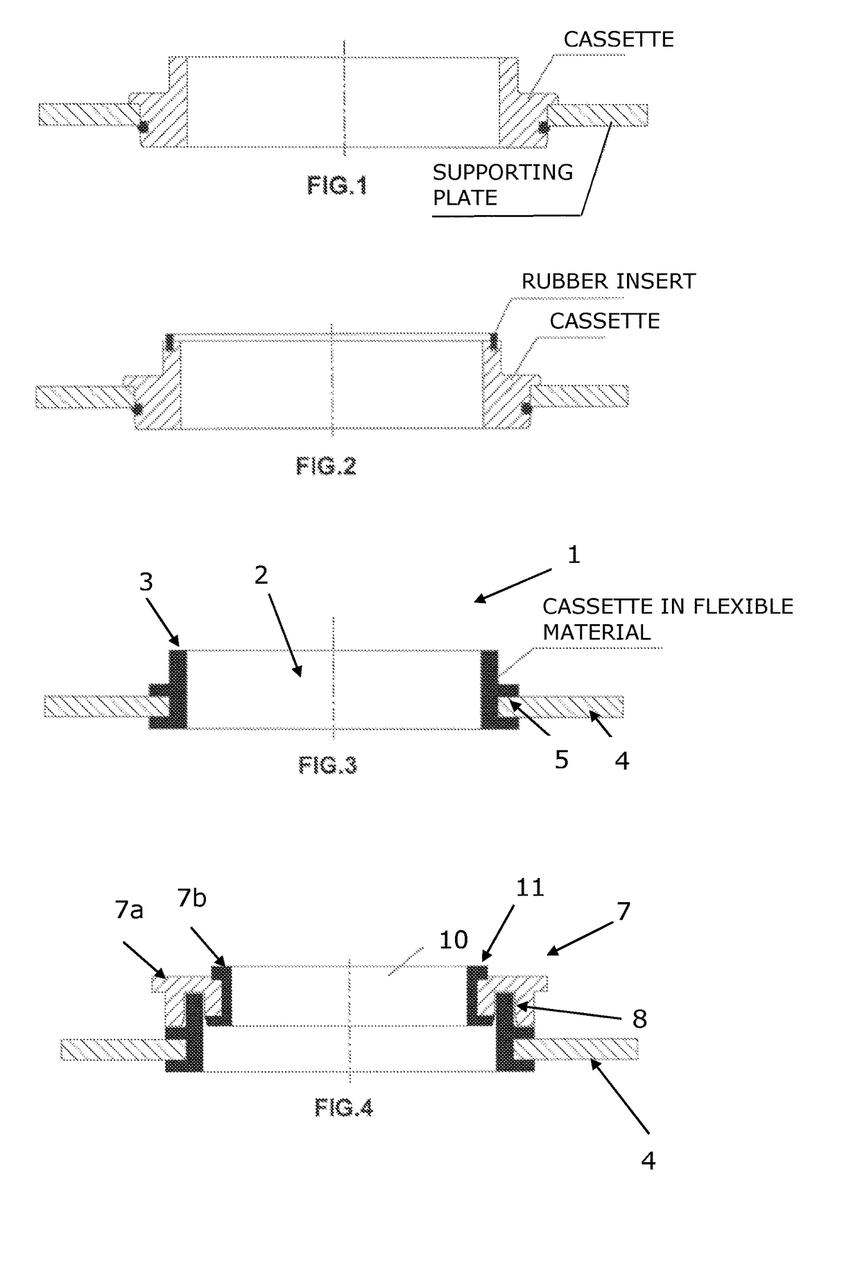 Cassette for use in a filling and/or sealing machine