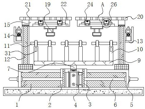 A monitoring device with a protective structure for rotating machinery in a radiation environment