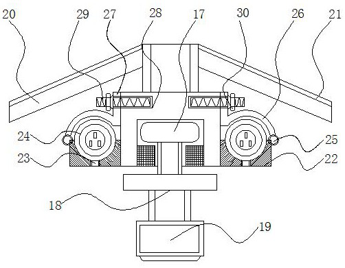 A monitoring device with a protective structure for rotating machinery in a radiation environment