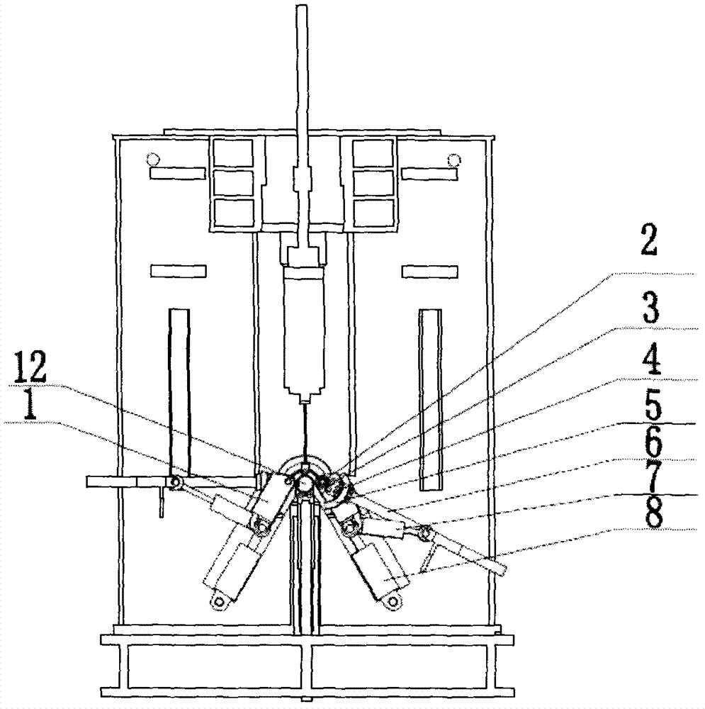 Side roll device of four-roll plate bending roll