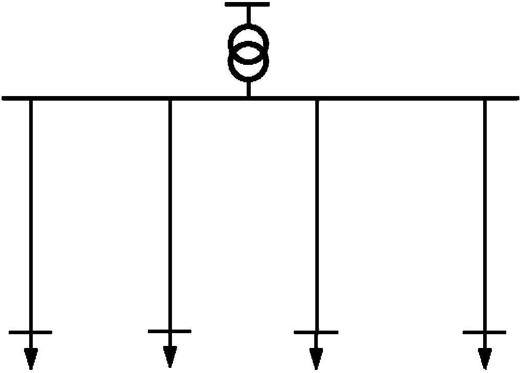 Method for measuring benchmark value of line loss per unit in typical low-voltage court