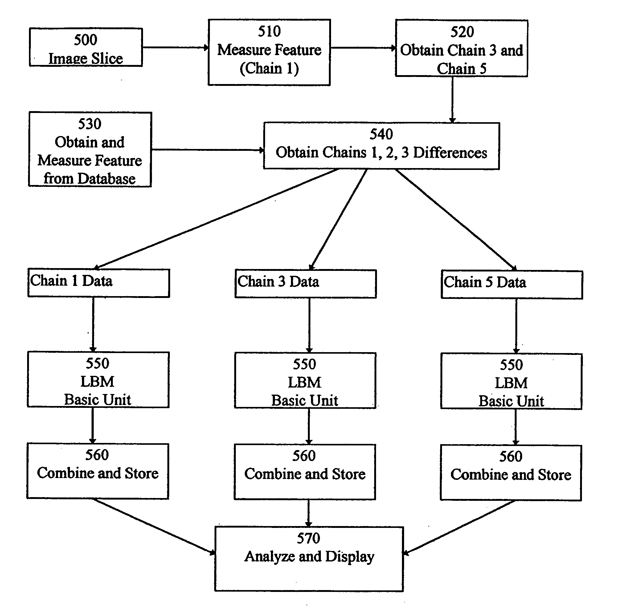 Local bias map using line width measurements