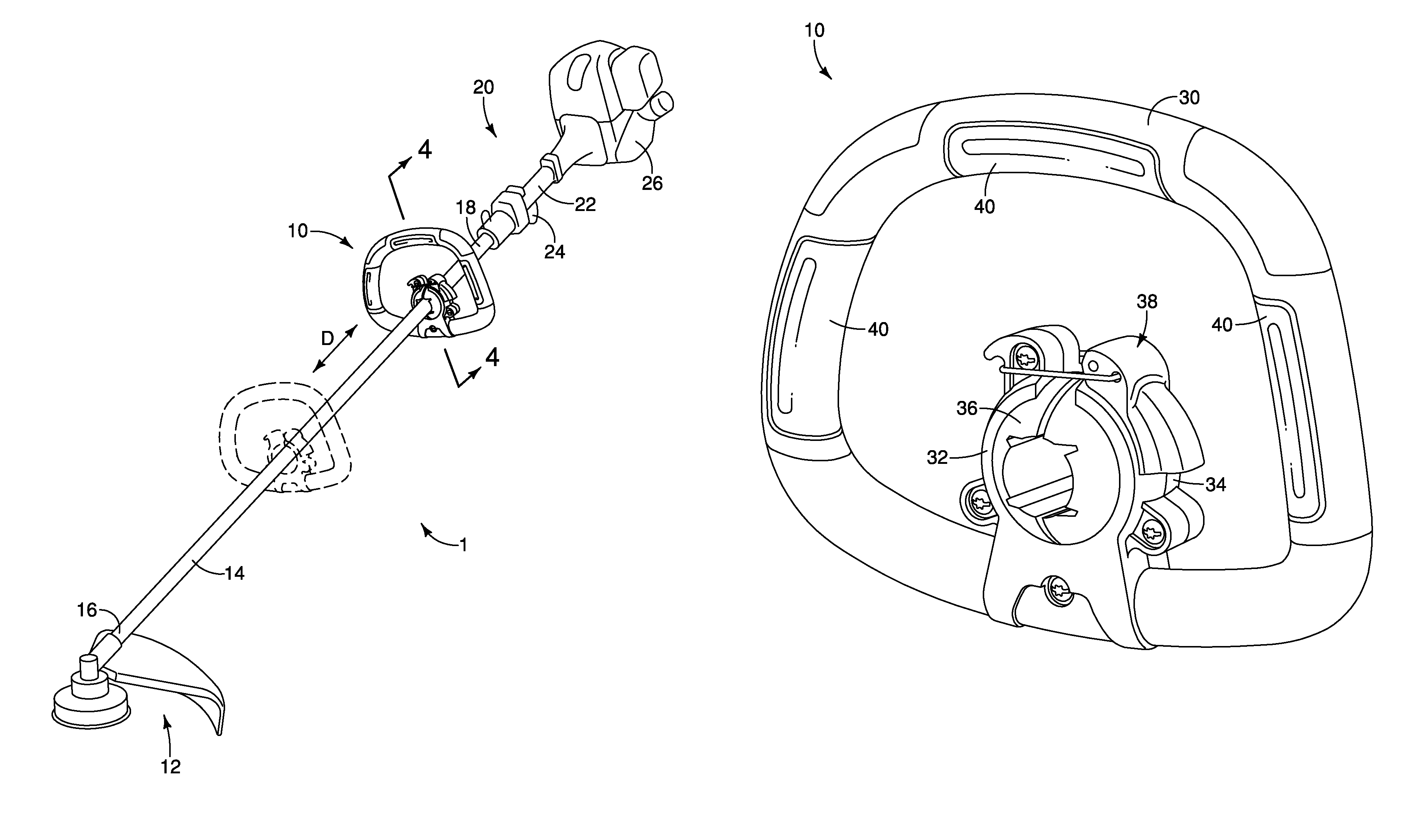 Ball handle assembly for a handheld tool