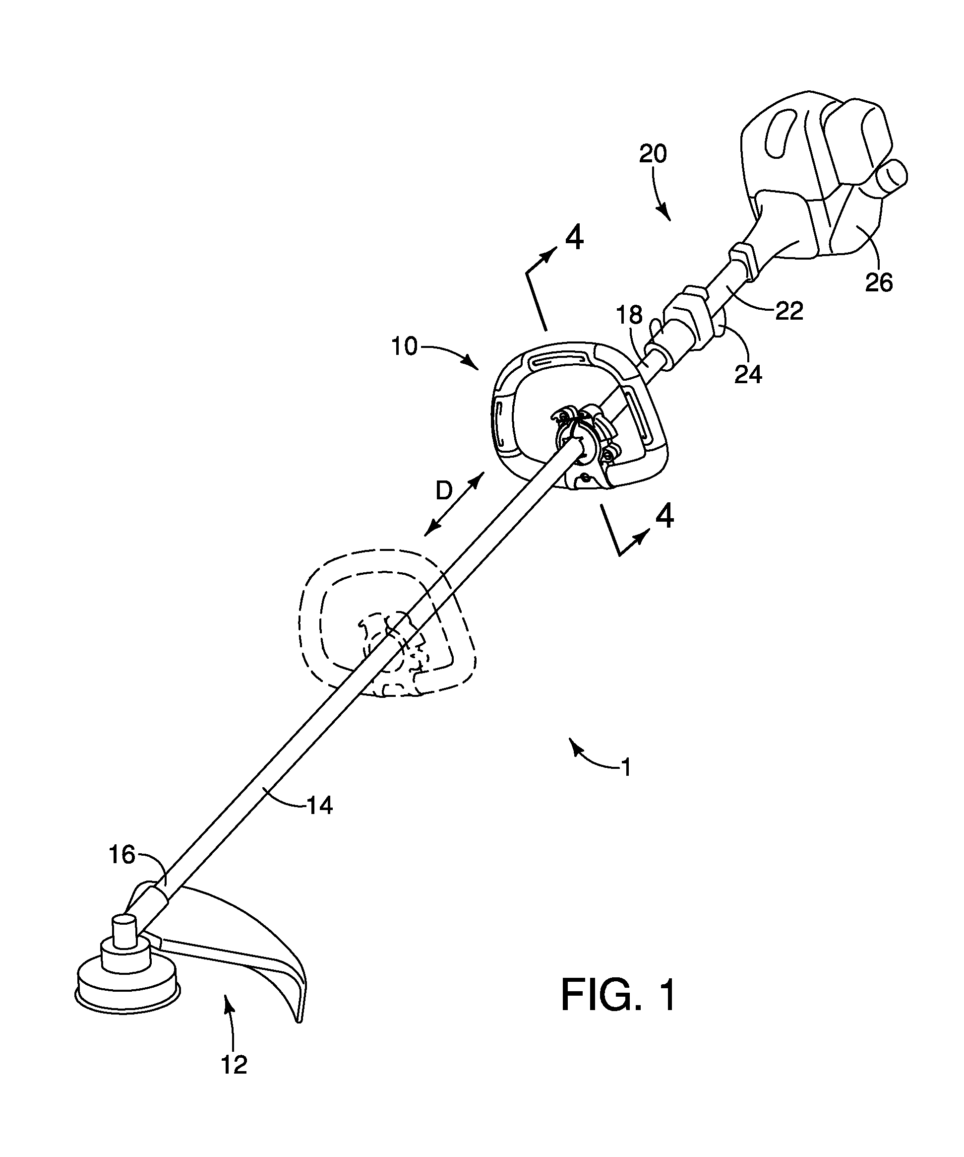 Ball handle assembly for a handheld tool