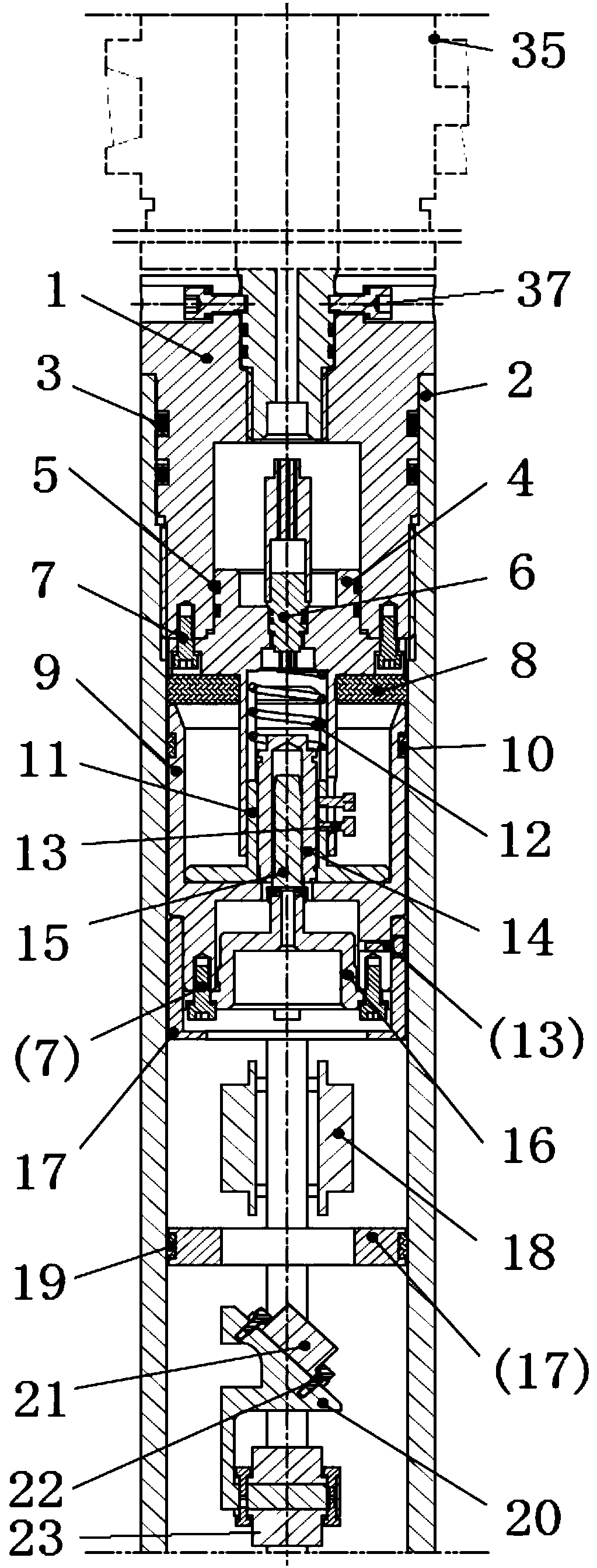 Electronic warehouse of an automatic vertical drilling tool