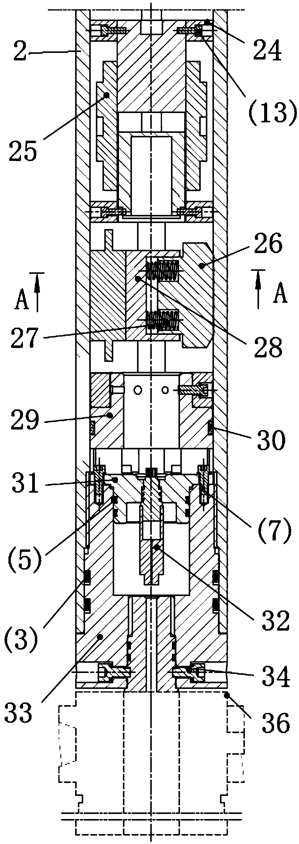 Electronic warehouse of an automatic vertical drilling tool