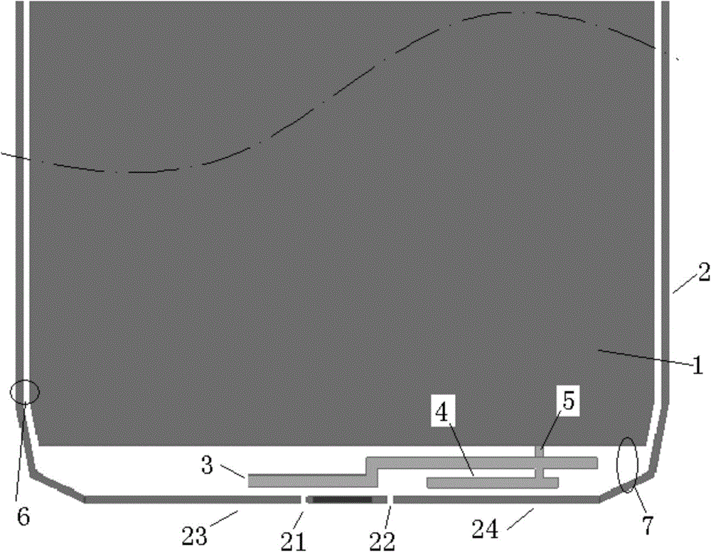 Separately coupled feed-in antenna apparatus