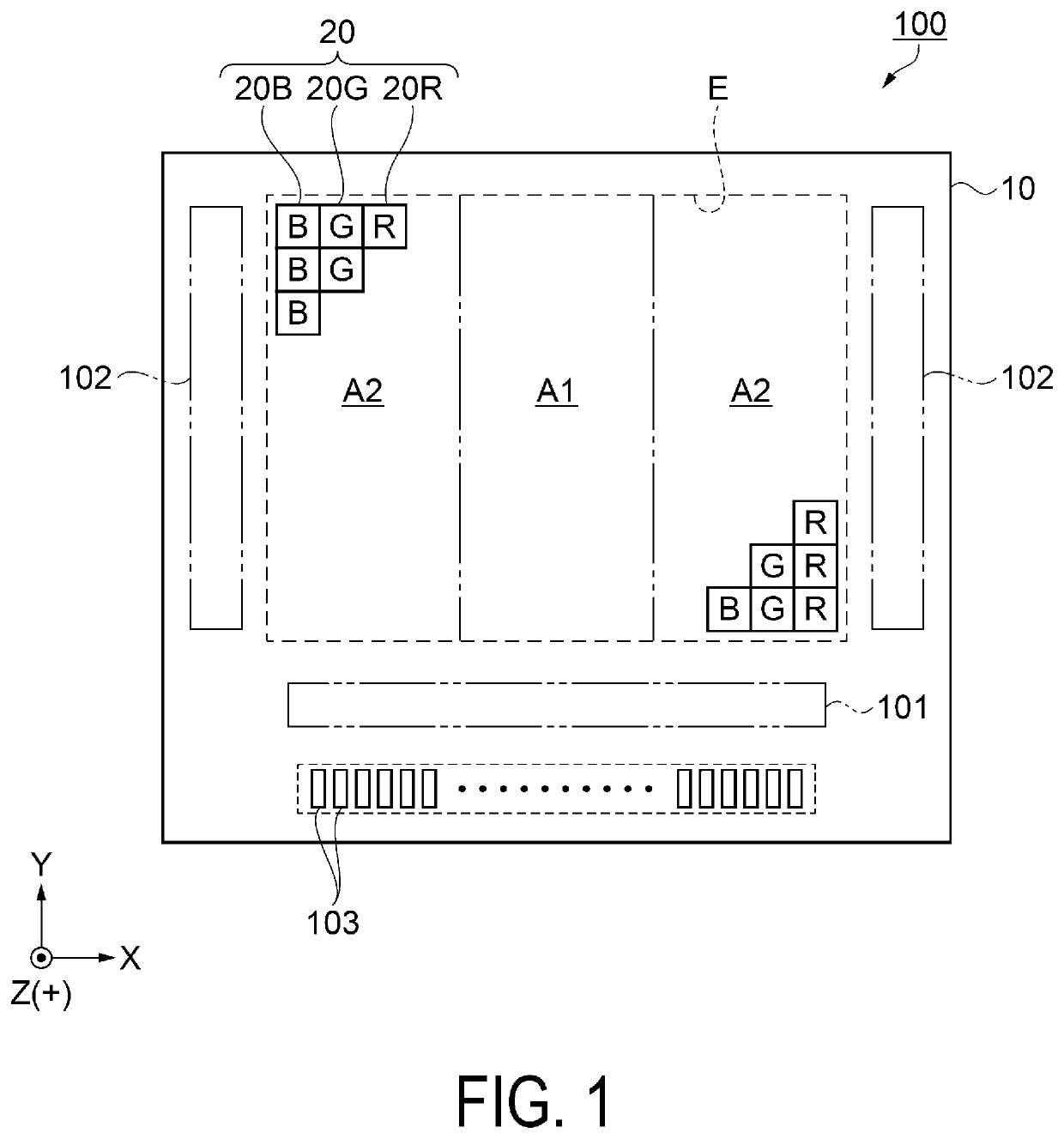 Light-emitting device, and electronic apparatus