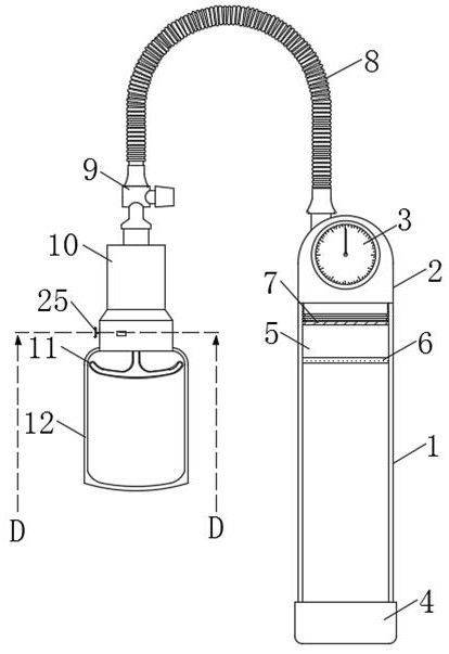 Penis negative pressure suction therapy instrument