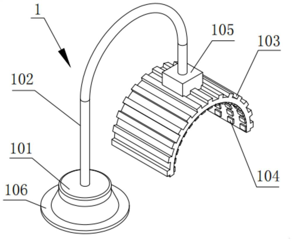 Annular LED light source and body local irradiation equipment