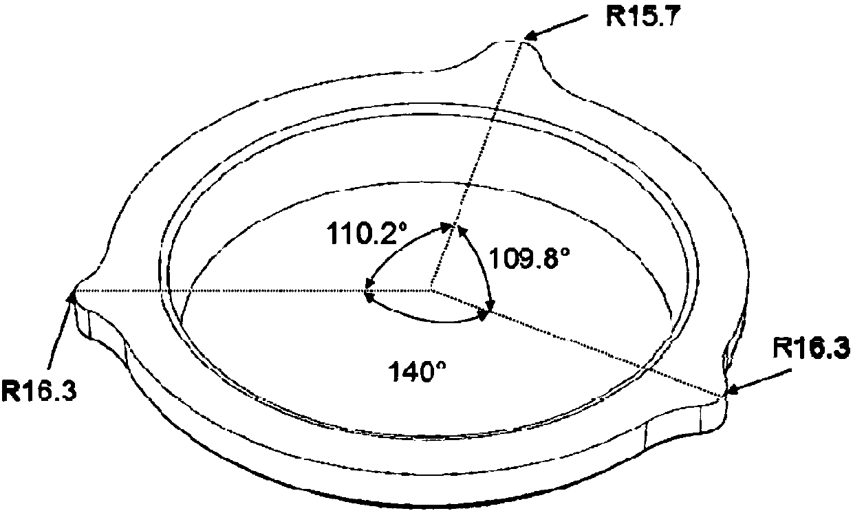 Hot extrusion and near net forming method of asymmetric aluminum alloy flange plate with convex lug