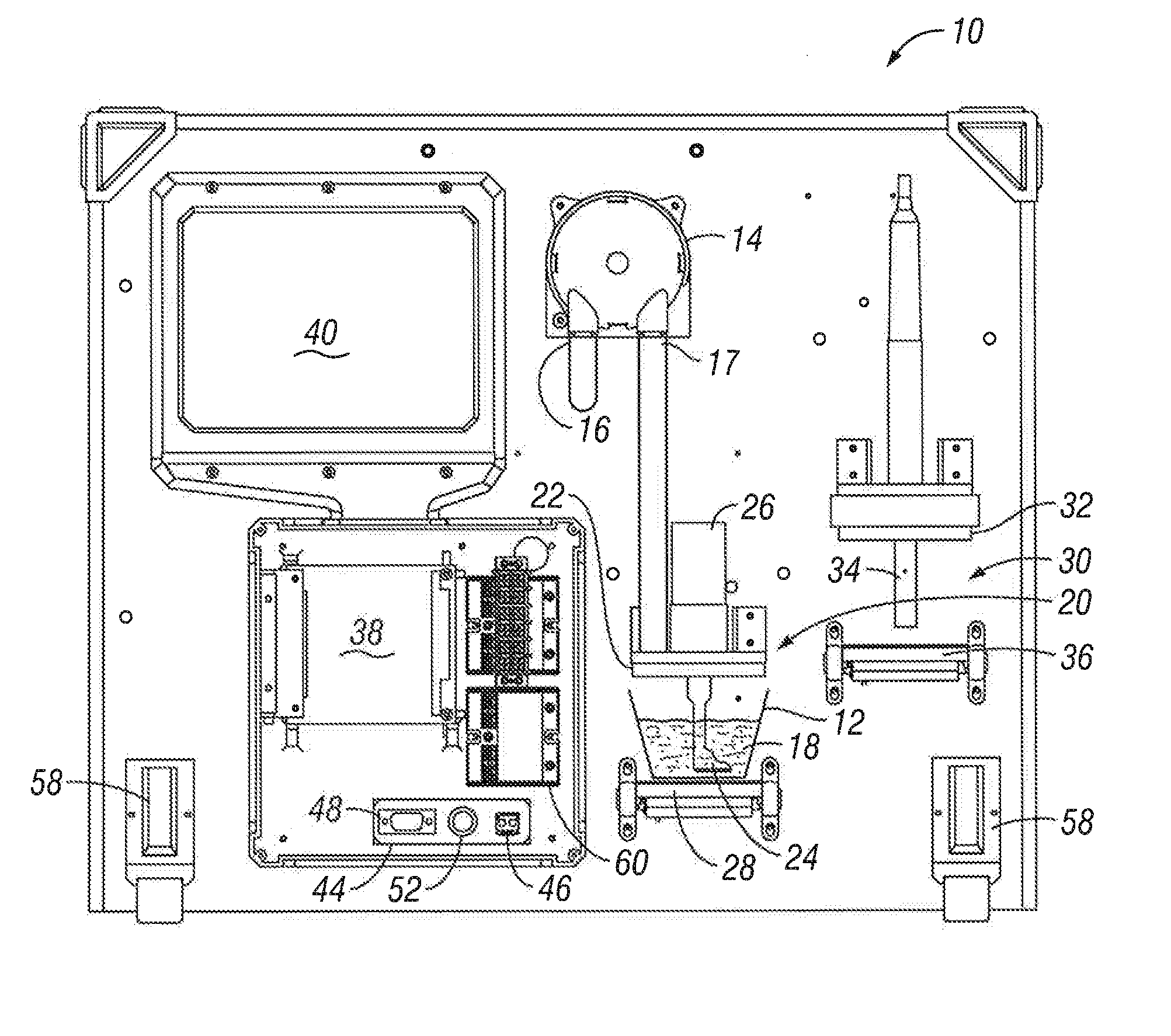 Portable soil testing apparatus and method