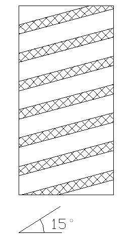 Method for preparing interactive laminar modeling material test piece