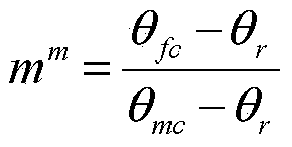 Method for obtaining Van Genchten model parameters of soil moisture characteristic curve