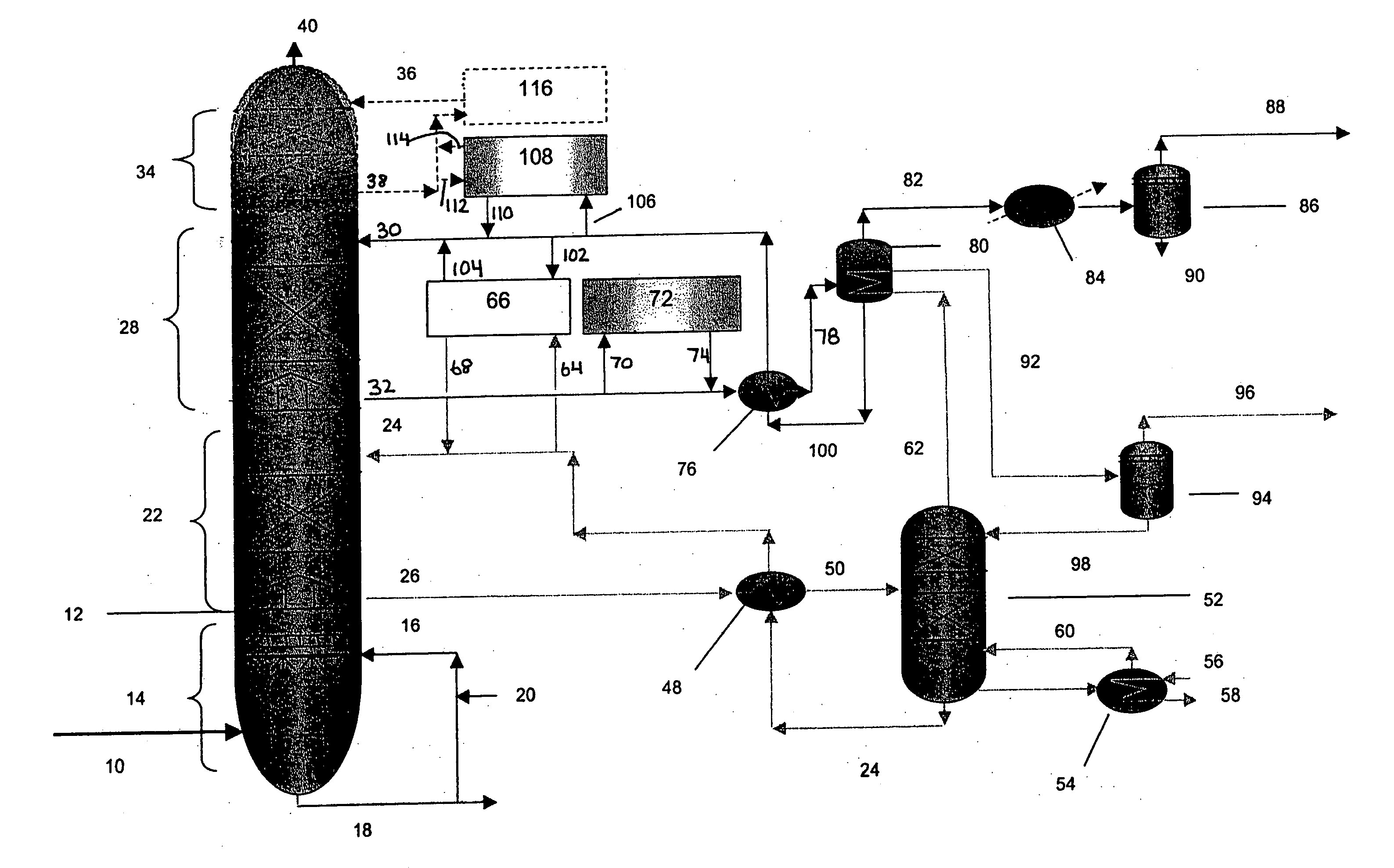 Waste gas treatment process including removal of mercury